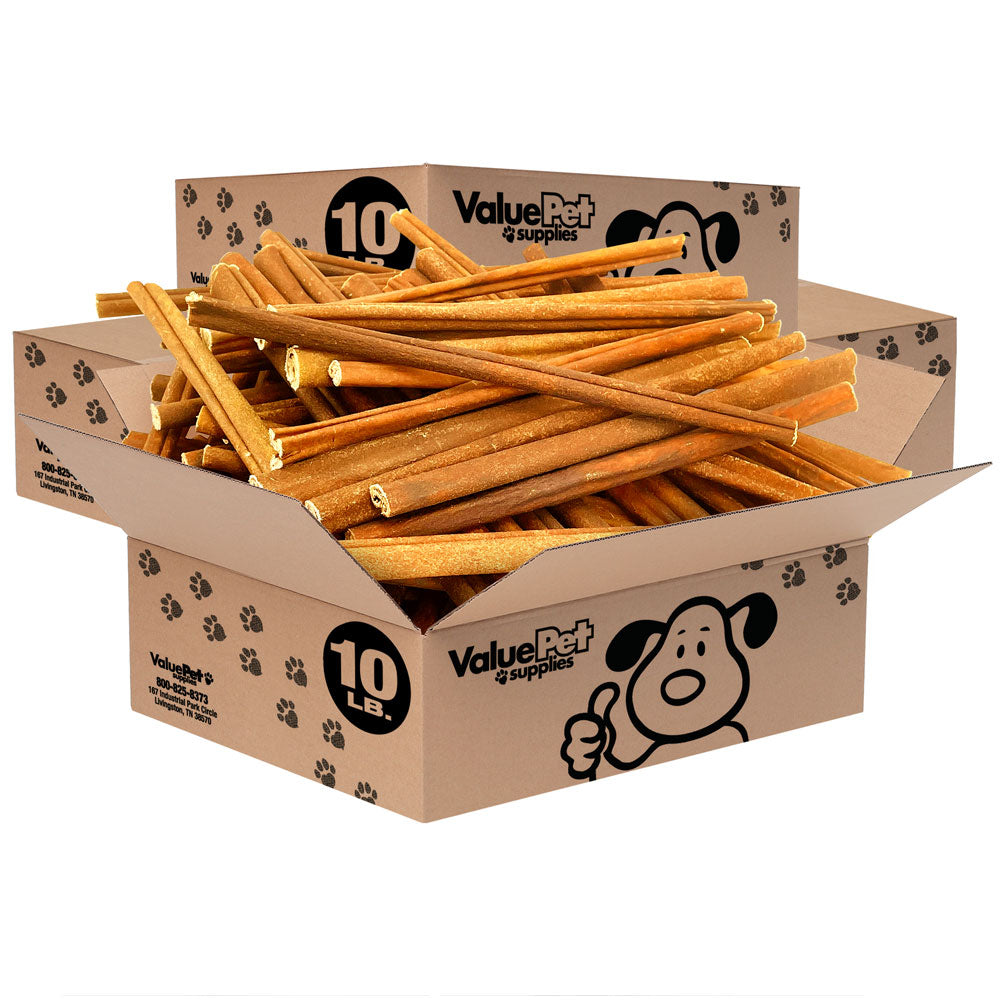 ValueBull USA Collagen Sticks For Dogs, Bully Sticks & Rawhide Alternative, 7-12 in Varied, 40 lb WHOLESALE PACK