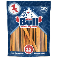 ValueBull USA Collagen Sticks, Premium Beef Dog Chews, 7-12 Inch Varied, 1 Pound