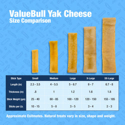 ValueBull Himalayan Yak Cheese Dog Chews, Extra Extra Large, 10 lb