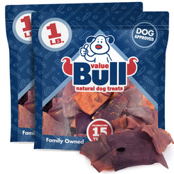 ValueBull USA Collagen Chips, Beef Dog Chews, Smoked, 2 Pounds