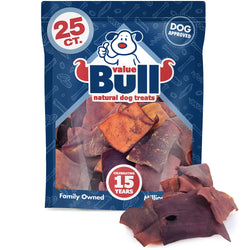 ValueBull USA Collagen Chips, Beef Dog Chews, Smoked, 25 Count