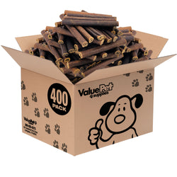 ValueBull Collagen Sticks, Beef Dog Chews, Thick 6 Inch, 400 Count WHOLESALE PACK