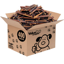 ValueBull USA Collagen Sticks, Premium Beef Dog Chews, Extra Thin 6 Inch, 400 ct WHOLESALE PACK