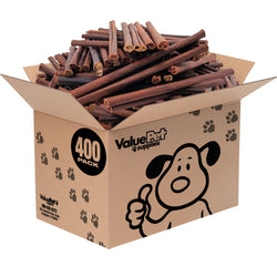 ValueBull USA Collagen Sticks, Premium Beef Dog Chews, Thick 12 Inch, 400 Count WHOLESALE PACK