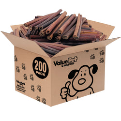 ValueBull Collagen Sticks, Beef Dog Chews, Jumbo 12 Inch, 200 Count BULK PACK