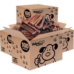 ValueBull Collagen Sticks, Beef Dog Chews, Super Jumbo 12 Inch, 400 Count WHOLESALE PACK