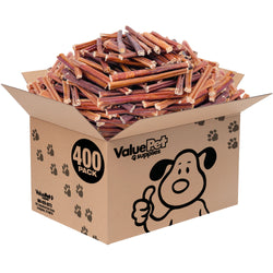 ValueBull Bully Sticks, Low Odor Premium Dog Chews, Thin 6", 400 ct WHOLESALE PACK