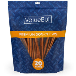 ValueBull Bully Sticks for Small Dogs, Extra Thin 12 Inch, 25 Count