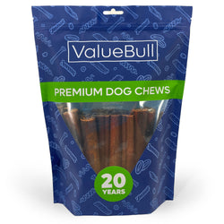 ValueBull USA Collagen Sticks, Premium Beef Dog Chews, Thick 6 Inch, 25 Count