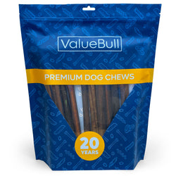 ValueBull USA Collagen Sticks, Premium Beef Dog Chews, Thick 12 Inch, 10 Count