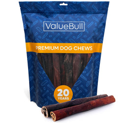 ValueBull Collagen Sticks, Beef Dog Chews, Super Jumbo 12 Inch, 25 Count