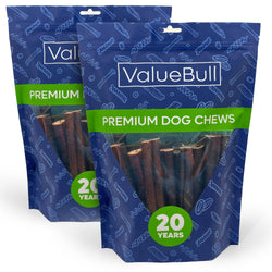 ValueBull Collagen Sticks, Beef Dog Chews, Thick 6 Inch, 50 Count