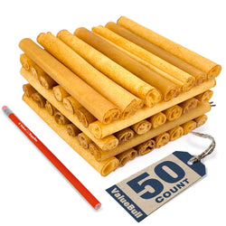 ValueBull USA Collagen Sticks for Dogs, Lightly Smoked, 6 Inch Thick Chews, 50 Count