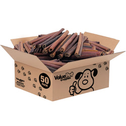 ValueBull Collagen Sticks, Beef Dog Chews, Jumbo 12 Inch, 50 Count BULK PACK