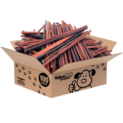 ValueBull Collagen Sticks, Beef Small Dog Chews, Extra Thin 12 Inch, 100 Count BULK PACK