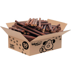 ValueBull USA Collagen Sticks, Premium Beef Dog Chews, Thick 12 Inch, 50 Count BULK PACK