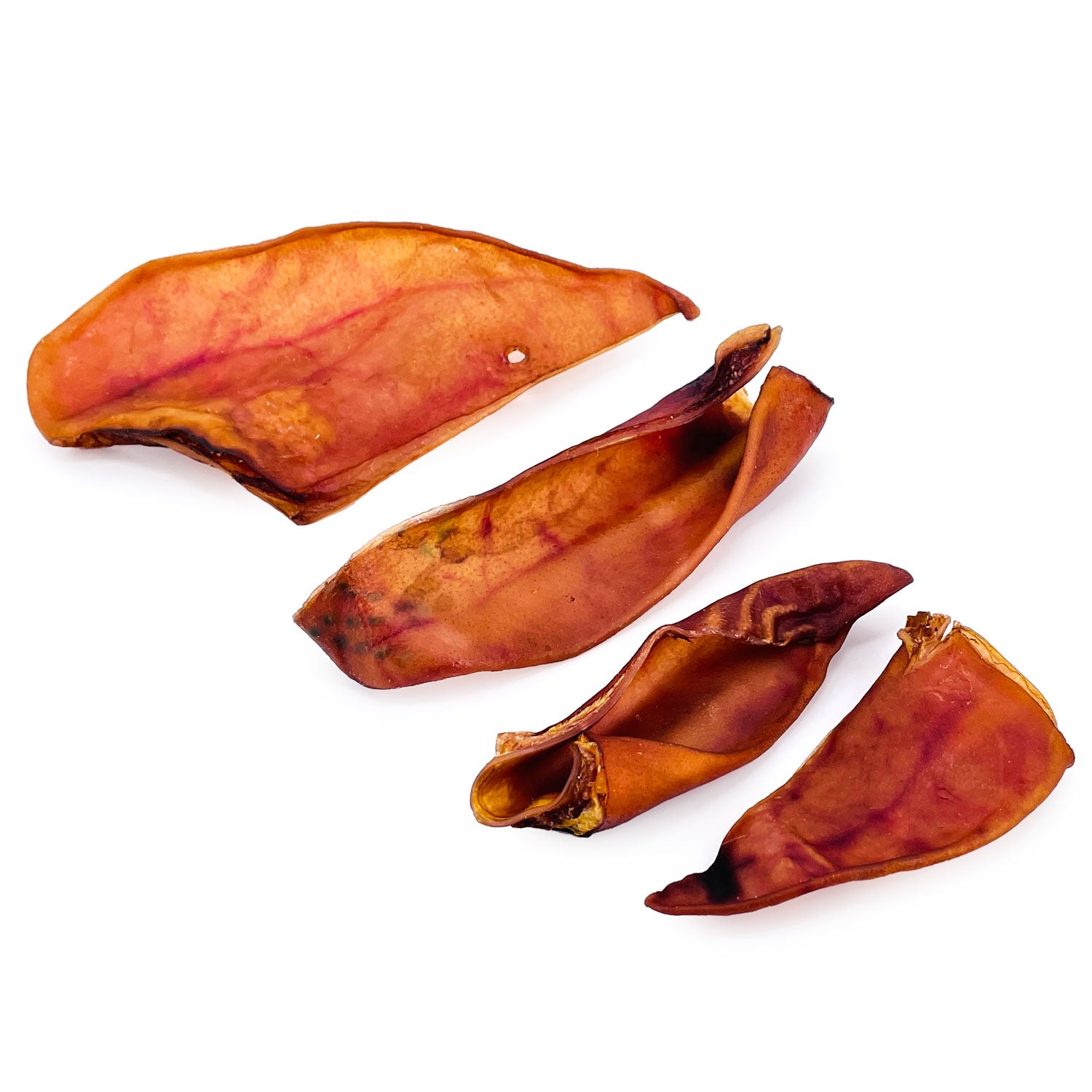 ValueBull Pig Ears for Dogs, 100% Pork Chews, Varied Sizes/Shapes, 1 Pound