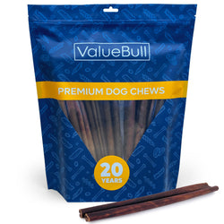 ValueBull USA Collagen Sticks, Premium Beef Dog Chews, Medium 12 Inch, 25 Count