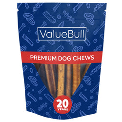 ValueBull Bully Sticks For Dogs, Medium 6 Inch, 10 Count