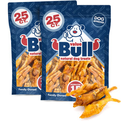 ValueBull Chicken Feet for Dogs, 50 Count