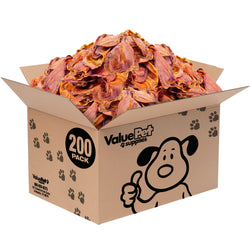 ValueBull USA Jumbo Pig Ears, Premium Dog Chews, 200 Count BULK PACK