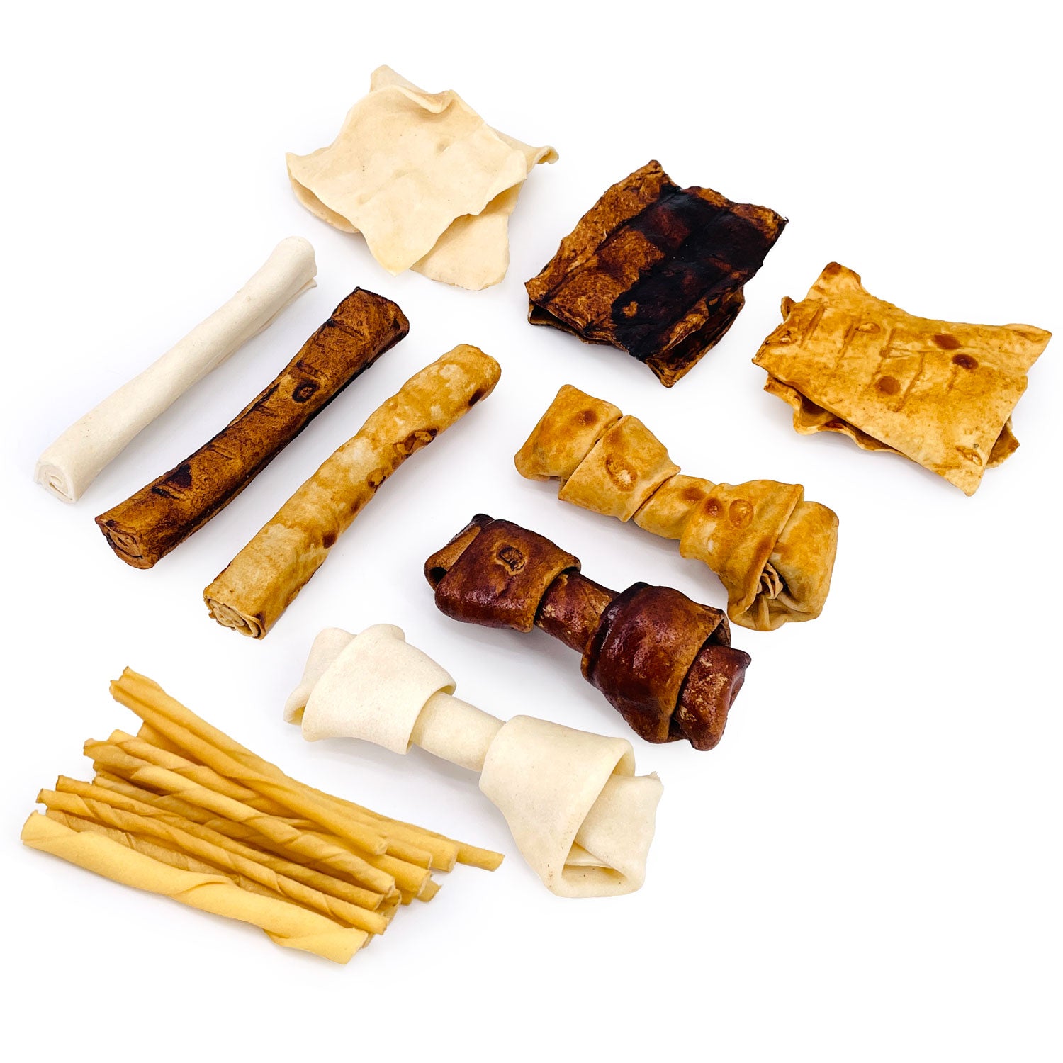 ValueBull USA Rawhide, Small Dog Variety Mix, Fun Shapes, 40 Pound WHOLESALE PACK