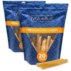 ValueBull Buffalo Collagen Treats For Dogs, Crunchy Style, Medium 6 Inch, 50 Count