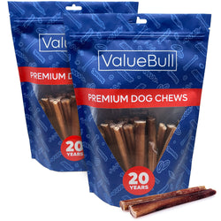 ValueBull USA Bully Sticks for Dogs, 6 Inch, 2 Pounds