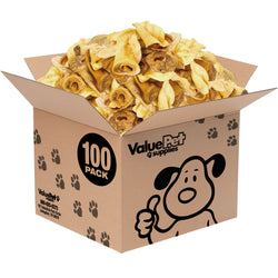 ValueBull USA Premium Cow Ears, Smoked, Large, 100 Count BULK PACK