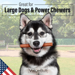 ValueBull USA Collagen Sticks, Premium Beef Dog Chews, Jumbo 6 Inch, 10 Count