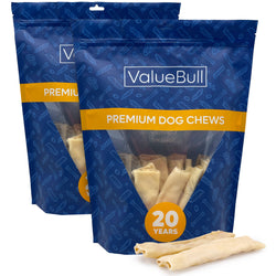 ValueBull USA Collagen Flats, Dog Chews, Natural Beef, 50 Count