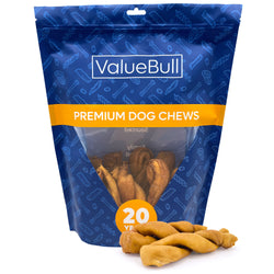 ValueBull USA Collagen Twists, Dog Chews, Natural Beef, Chicken Infused, 10 Count