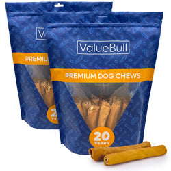 ValueBull USA Collagen Retriever Rolls, Dog Chews, Natural Beef, Chicken Infused, 6 Inch, 50 Count