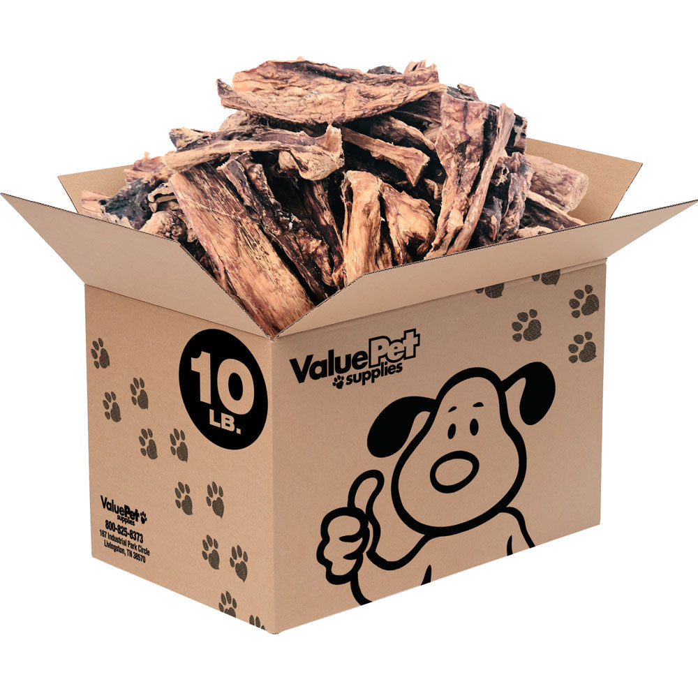 ValueBull Beef Lung Sticks, Premium 10 Pounds Bulk Pack - Stick - 10 Pound
