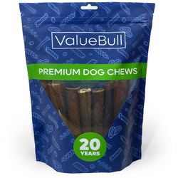 ValueBull Collagen Sticks for Dogs, 6 Inch Jumbo Chews, Natural Long-Lasting Dog Treats, 25 Count - Jumbo - 25 Sticks