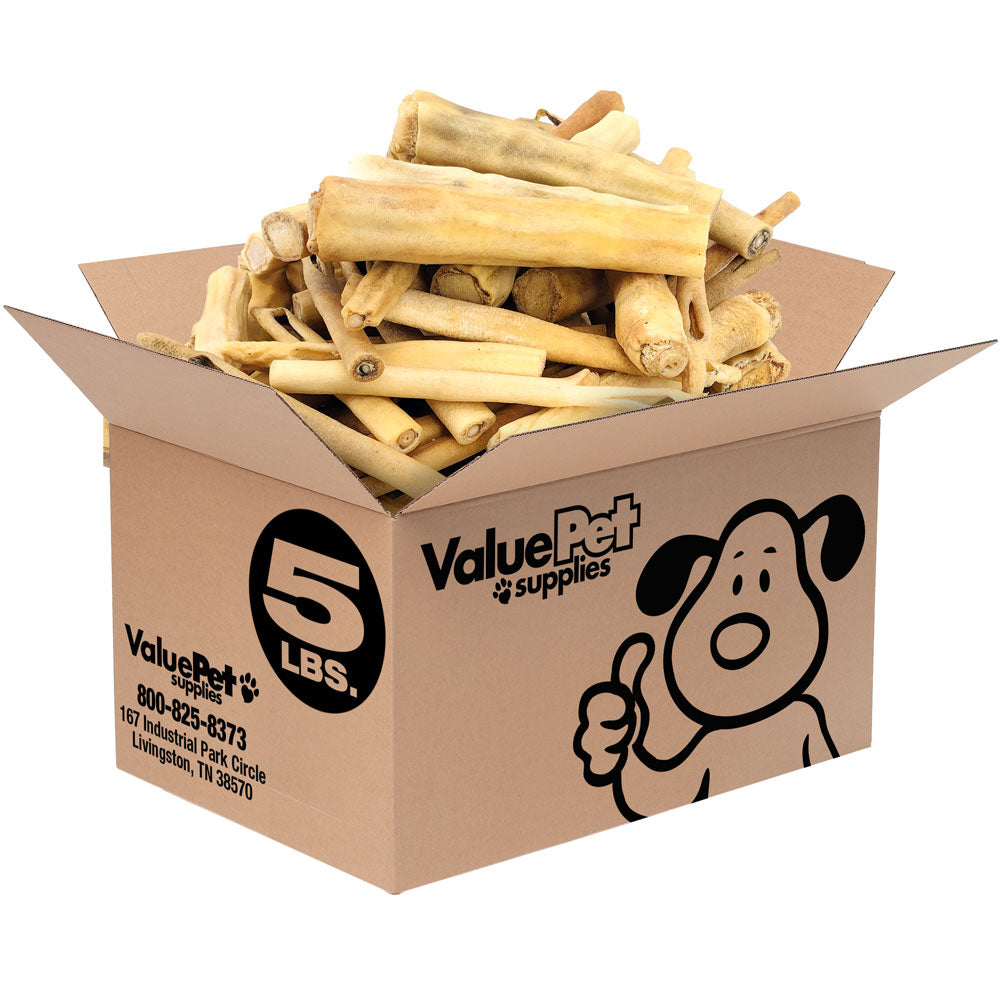 ValueBull Cow Tails, Varied Shapes, 5 Pounds Bulk Pack - Tails - 5 Pounds