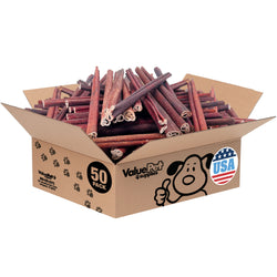 ValueBull USA Collagen Sticks for Dogs, 12 Inch Medium Chews, Natural Long-Lasting Dog Treats, 50 Count Bulk Pack - Medium - 50 Count