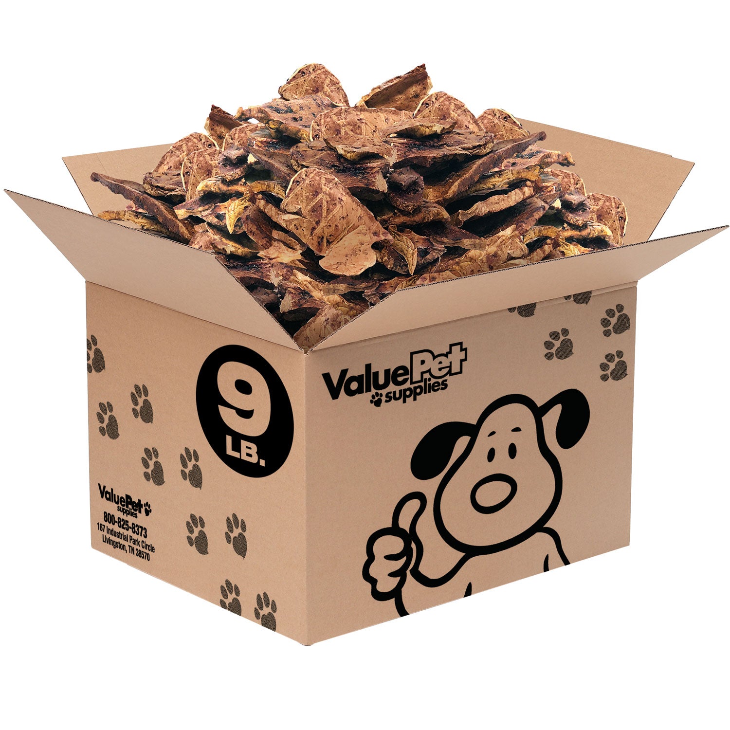 ValueBull New Zealand Lamb Lung Dog Chews, Sliced, 9 Pounds Bulk Pack - Lung - 9 Pound