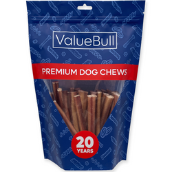 ValueBull Bully Sticks for Dogs, Medium 6 Inch, 25 Count - 25