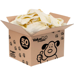 ValueBull Premium Cow Ears, Large, 50 Count BULK PACK - 50