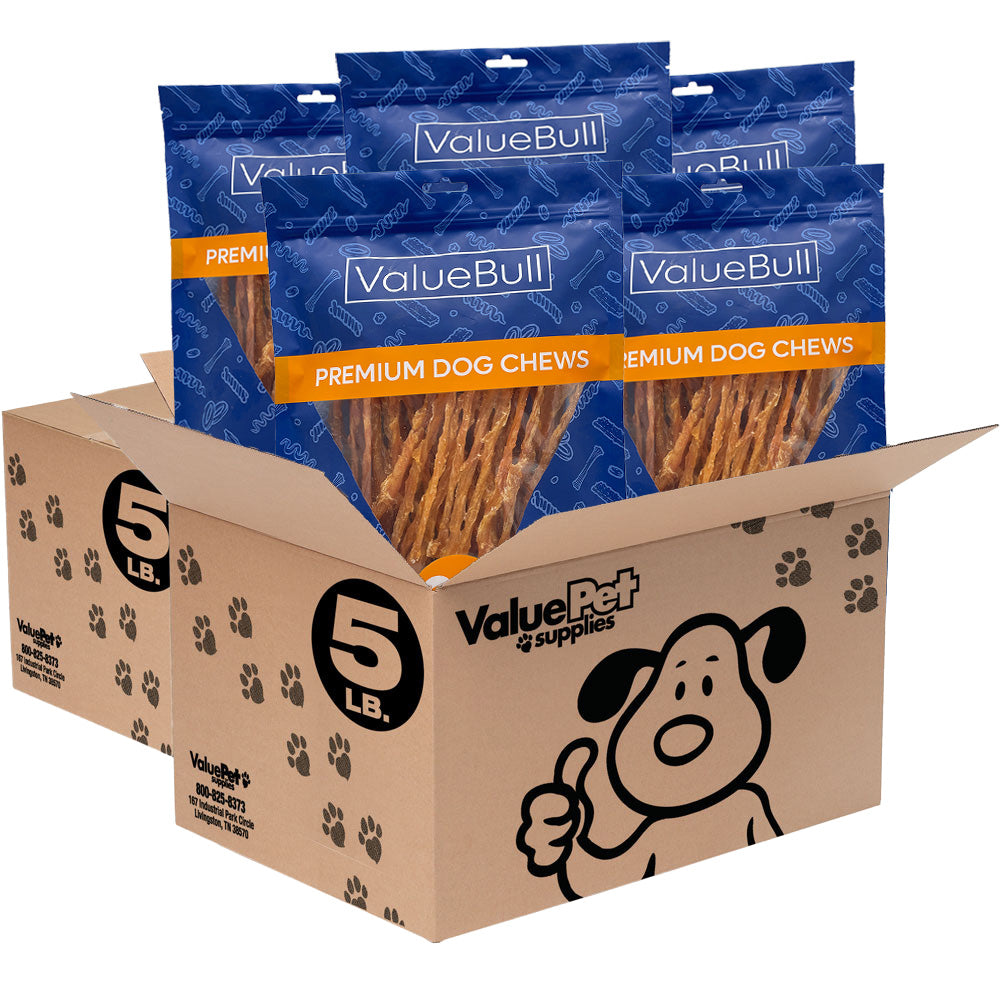 ValueBull USA Turkey Tendons Dog Treats, 10 Pounds - Tendons - 10 Pound