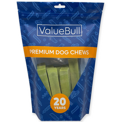 ValueBull Himalayan Yak Cheese Dog Chews, Mint, Large, 10 Count - Mint - 10 Bars