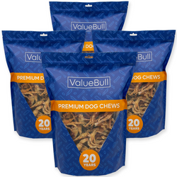 ValueBull USA Dehydrated Chicken Feet for Dogs, 400 Count Wholesale Pack