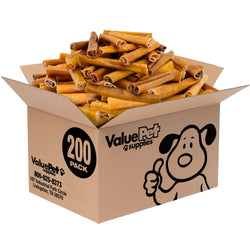 ValueBull Buffalo Collagen Sticks for Dogs, 6 Inch Jumbo Chews, Natural Long-Lasting Dog Treats, 200 Count Bulk Pack - Jumbo - 200 Sticks