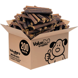 ValueBull Collagen Sticks for Dogs, 6 Inch Thick Chews, Natural Long-Lasting Dog Treats, 200 Count Bulk Pack - Thick - 200 Sticks