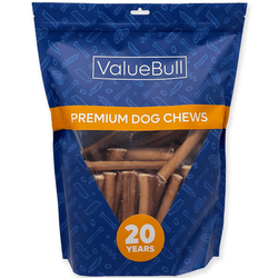 ValueBull Odor Free Bully Sticks for Large Dogs, Jumbo 6 Inch, 50 Count - 50