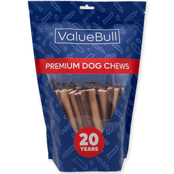 ValueBull Odor Free Bully Sticks for Dogs, Medium 6 Inch, 50 Count - 50