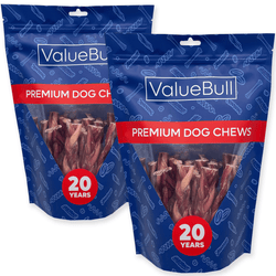 ValueBull Braided Bully Sticks for Small Dogs, Thin 6 Inch, 50 Count - ValuePetSupplies