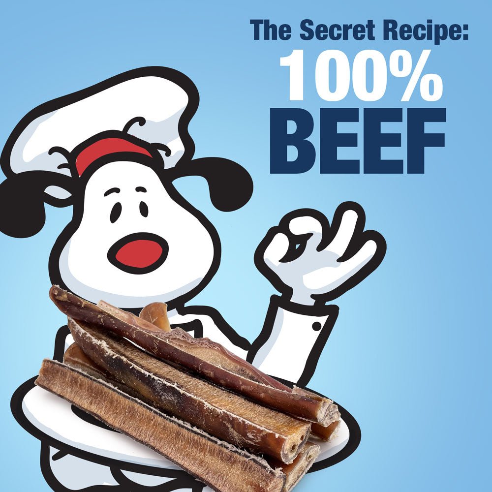 ValueBull Bully Sticks for Dogs, Thick 4 - 6 Inch, Varied Shapes, 100 Count Bulk Pack - ValuePetSupplies