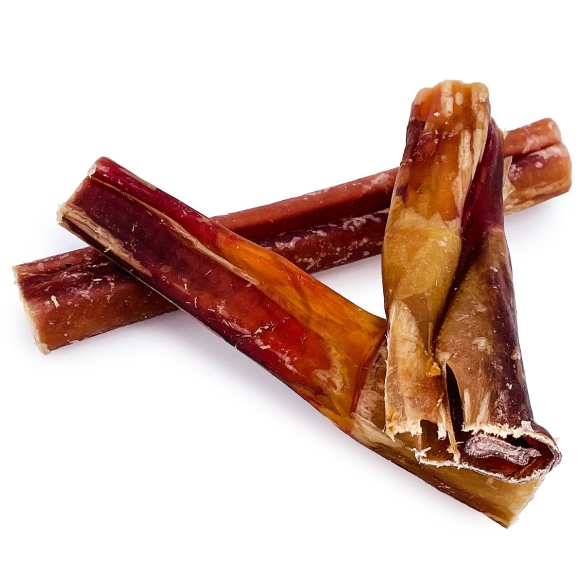 ValueBull Bully Sticks for Large Dogs, Thick 4 - 6 Inch, Varied Shapes, 200 Count Bulk Pack - ValuePetSupplies